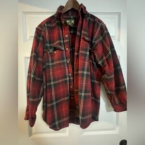 Field & Stream Red and Black Plaid Shirt